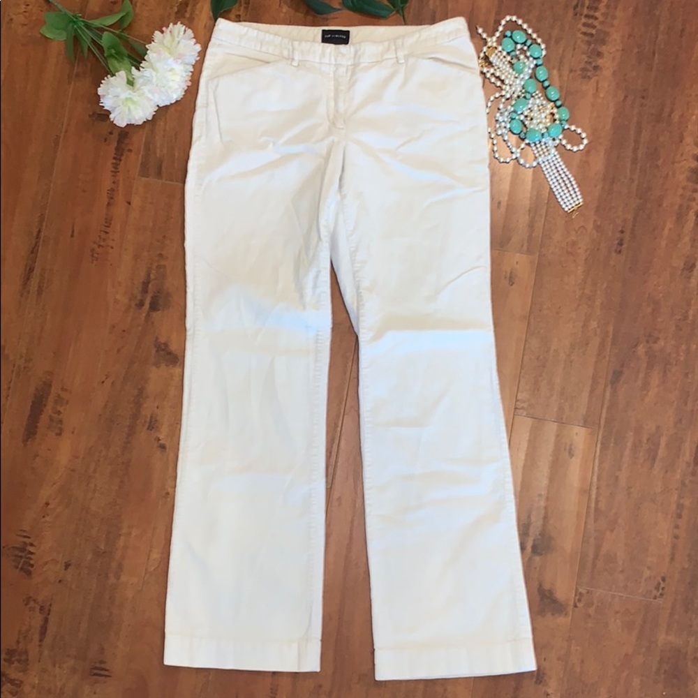 The Limited Cream Corduroy Pants Size 6R ….30”inseam.